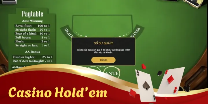 Casino Hold’em - Chiến thuật đấu trí mới từ gamer chuyên nghiệp 