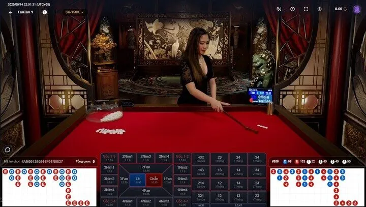 Thông tin về luật chơi Fantan