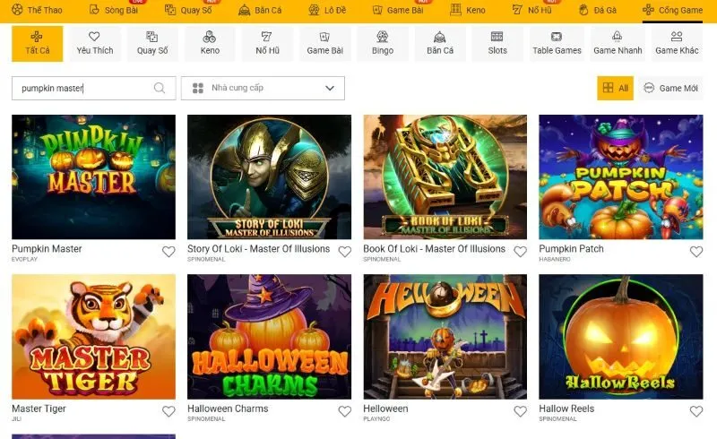 Giới thiêu tựa game đổi thưởng Pumpkin Master mới lạ